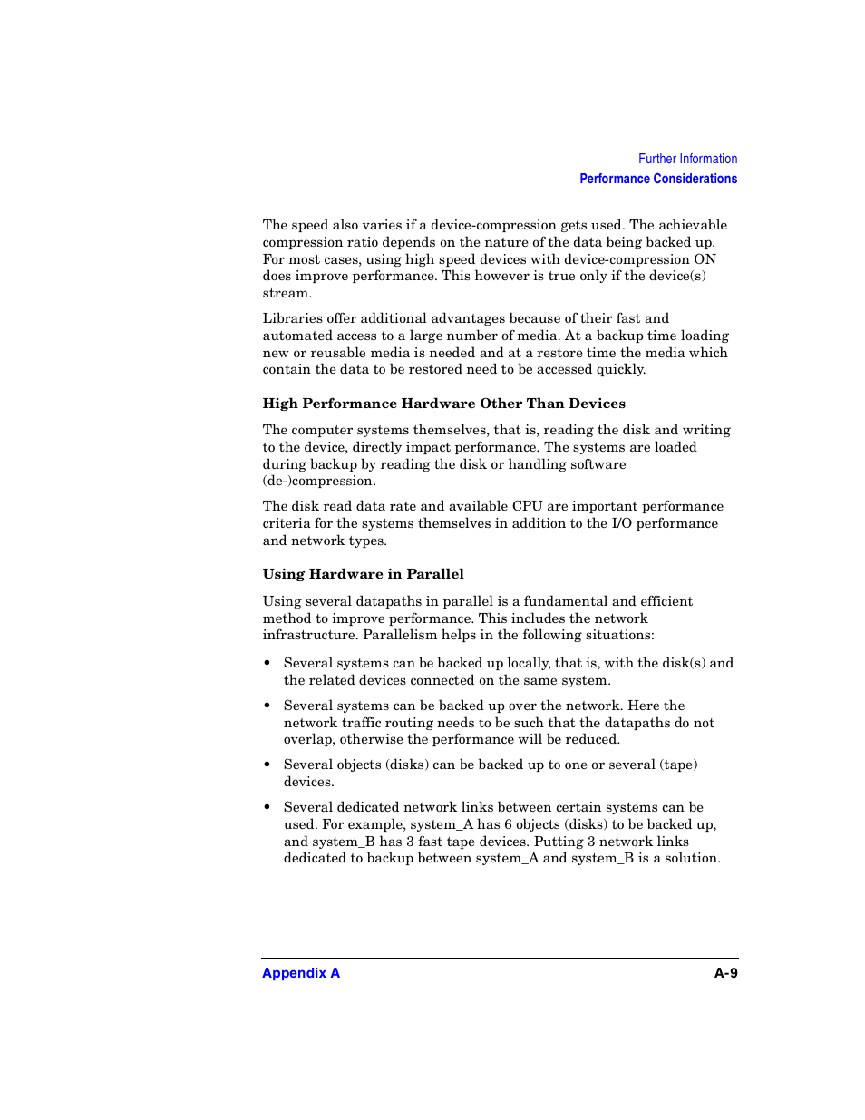High performance hardware other than devices, Using hardware in parallel | HP B6960-90078 User Manual | Page 739 / 856