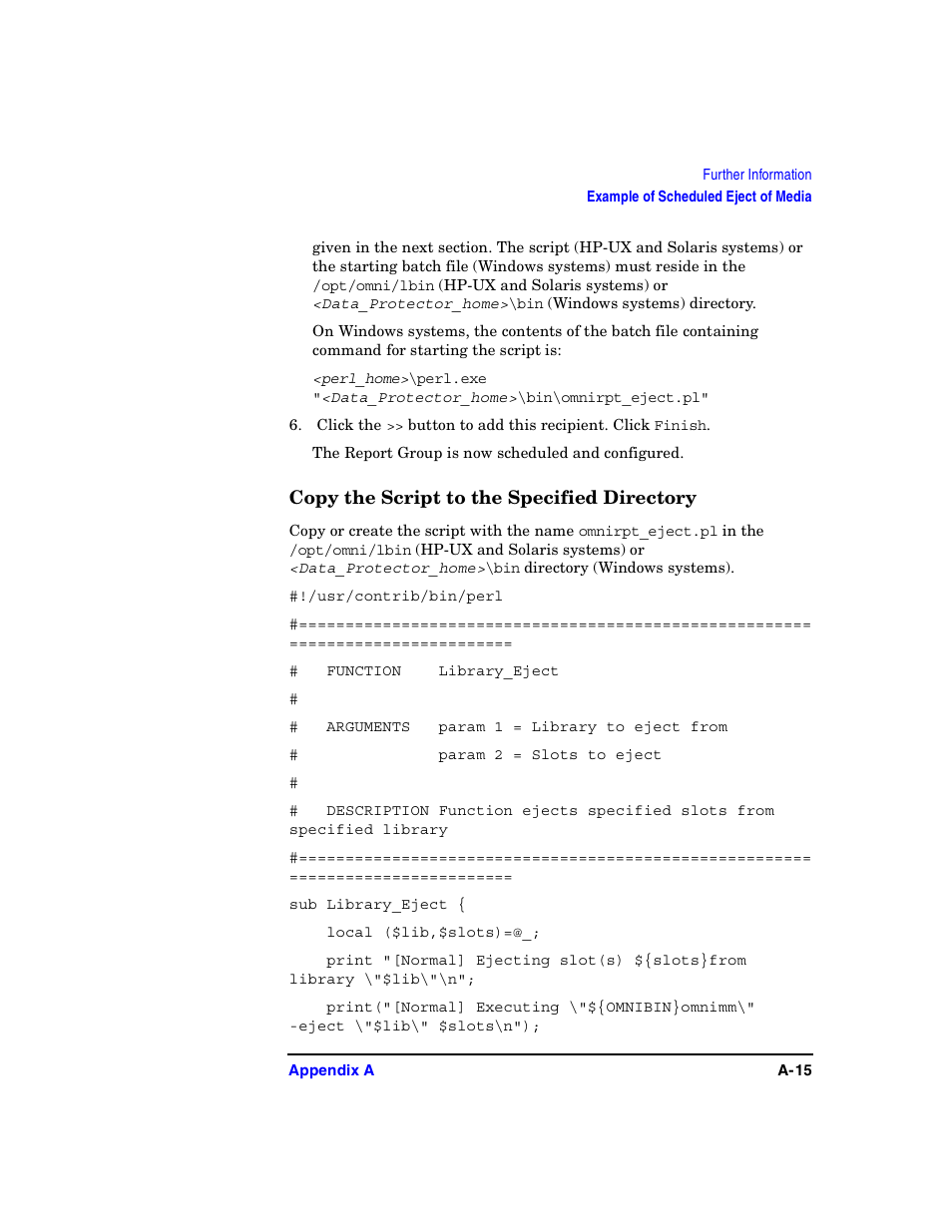 Copy the script to the specified directory | HP B6960-90078 User Manual | Page 745 / 856
