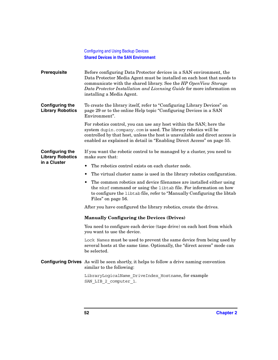 Manually configuring the devices (drives) | HP B6960-90078 User Manual | Page 82 / 856