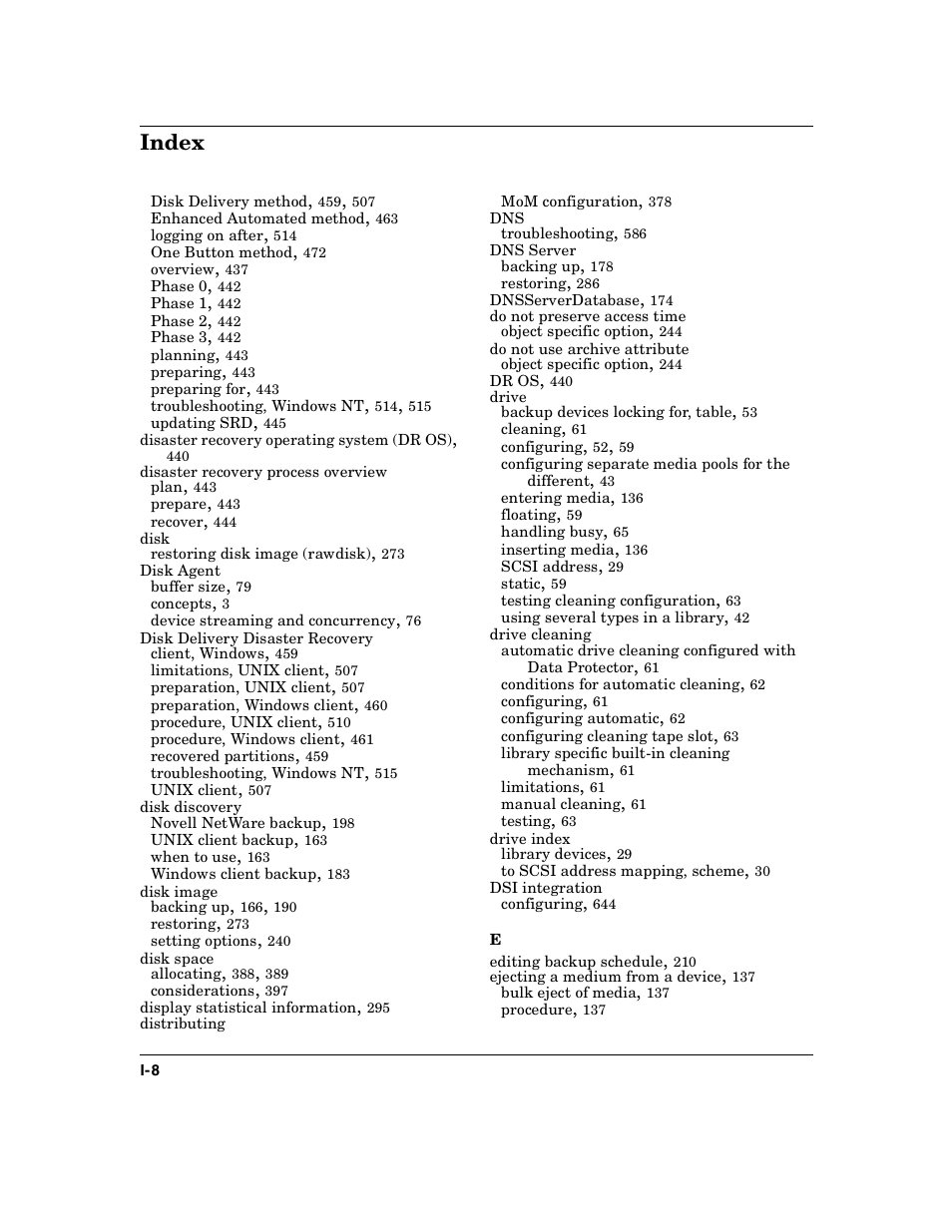 Index | HP B6960-90078 User Manual | Page 838 / 856