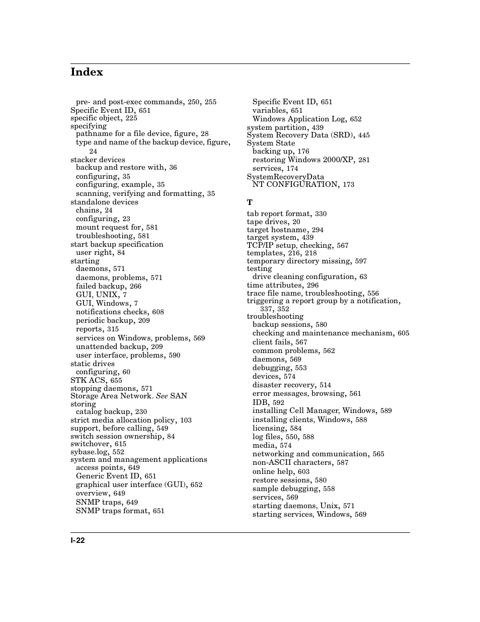 Index | HP B6960-90078 User Manual | Page 852 / 856