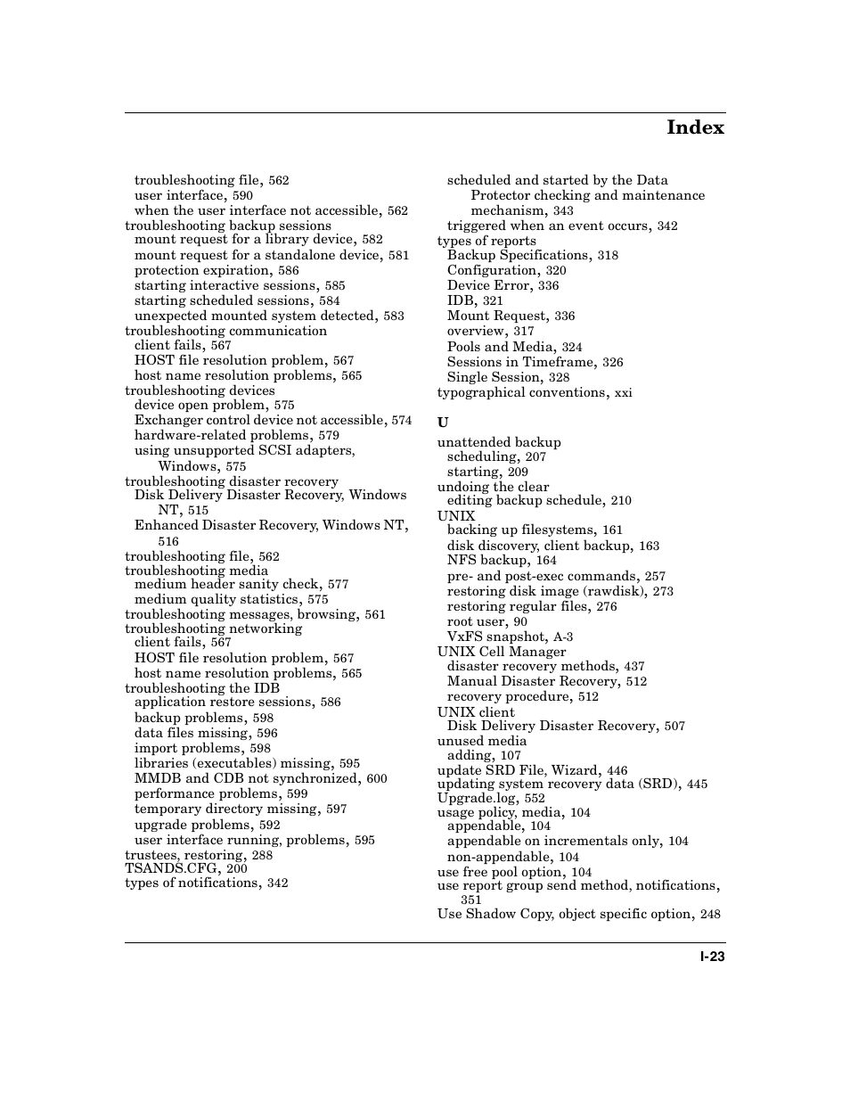 Index | HP B6960-90078 User Manual | Page 853 / 856