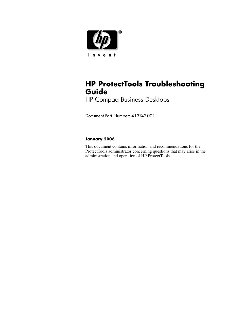 HP 413742-001 User Manual | 26 pages