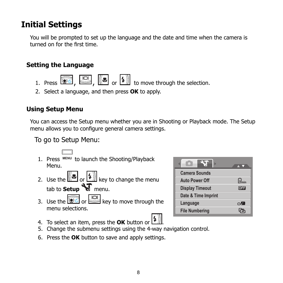 Initial settings | HP CB350 User Manual | Page 19 / 81
