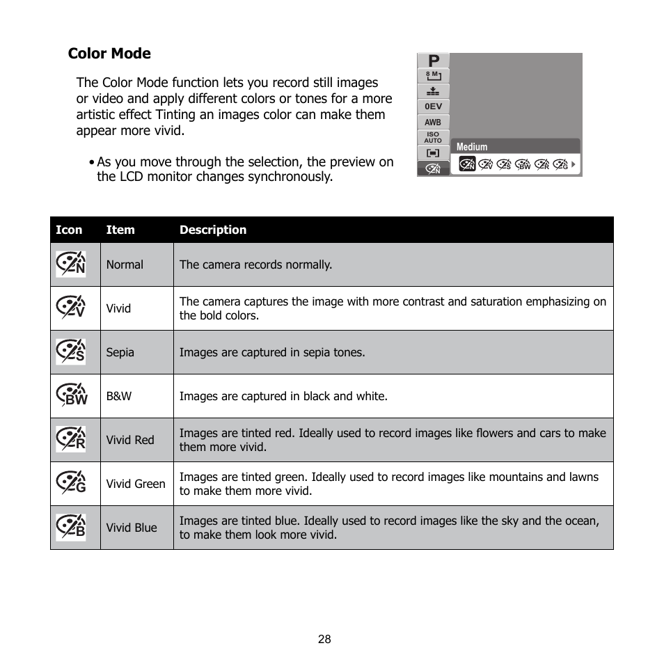 Color mode | HP CB350 User Manual | Page 39 / 81