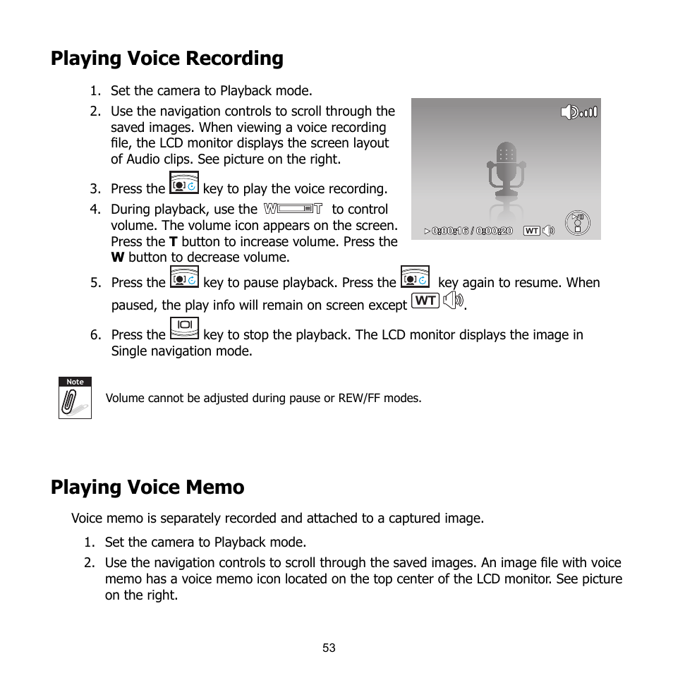 Playing voice recording | HP CB350 User Manual | Page 64 / 81