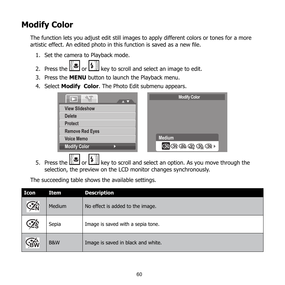 Modify color | HP CB350 User Manual | Page 71 / 81