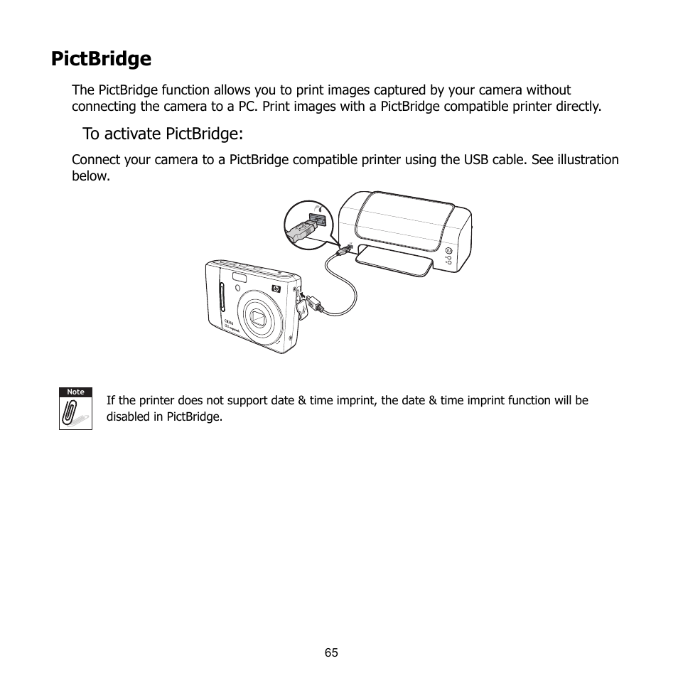 Pictbridge | HP CB350 User Manual | Page 76 / 81