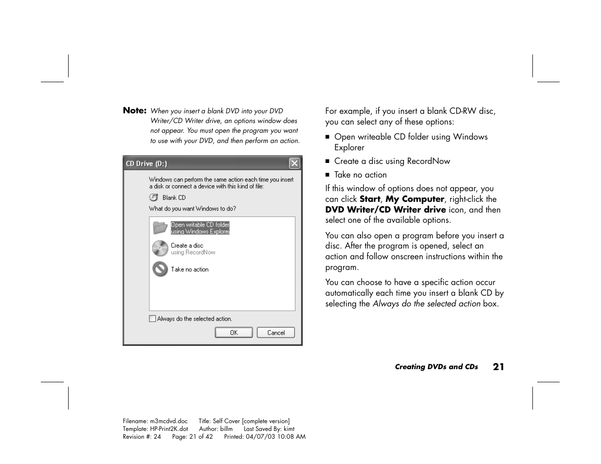 HP Pavilion Home PC User Manual | Page 25 / 42