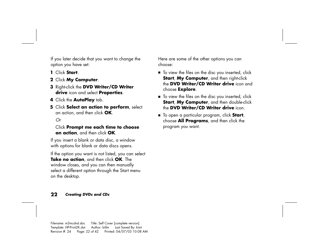 HP Pavilion Home PC User Manual | Page 26 / 42