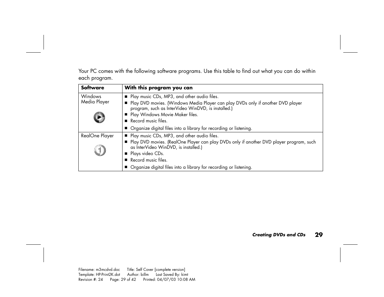 HP Pavilion Home PC User Manual | Page 33 / 42