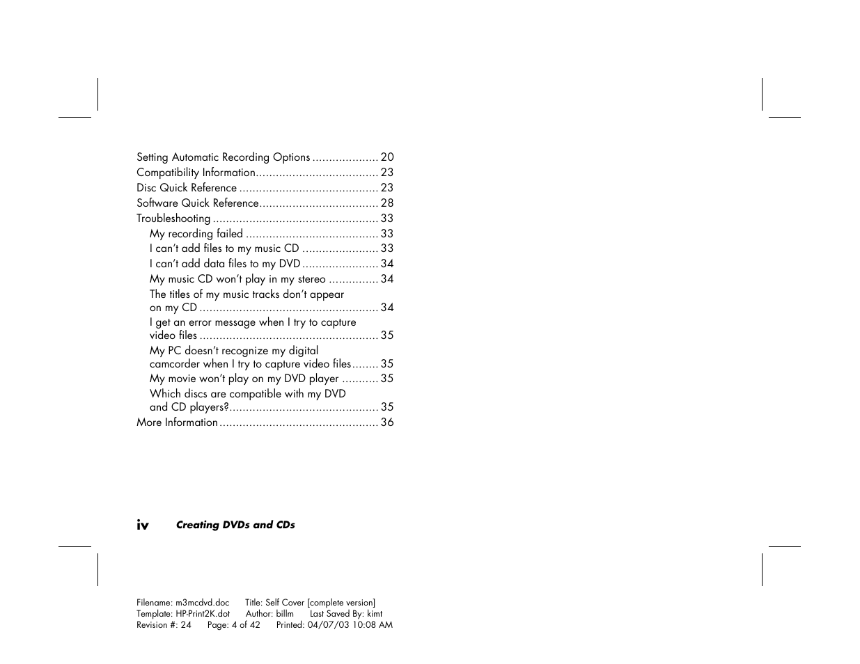 HP Pavilion Home PC User Manual | Page 4 / 42