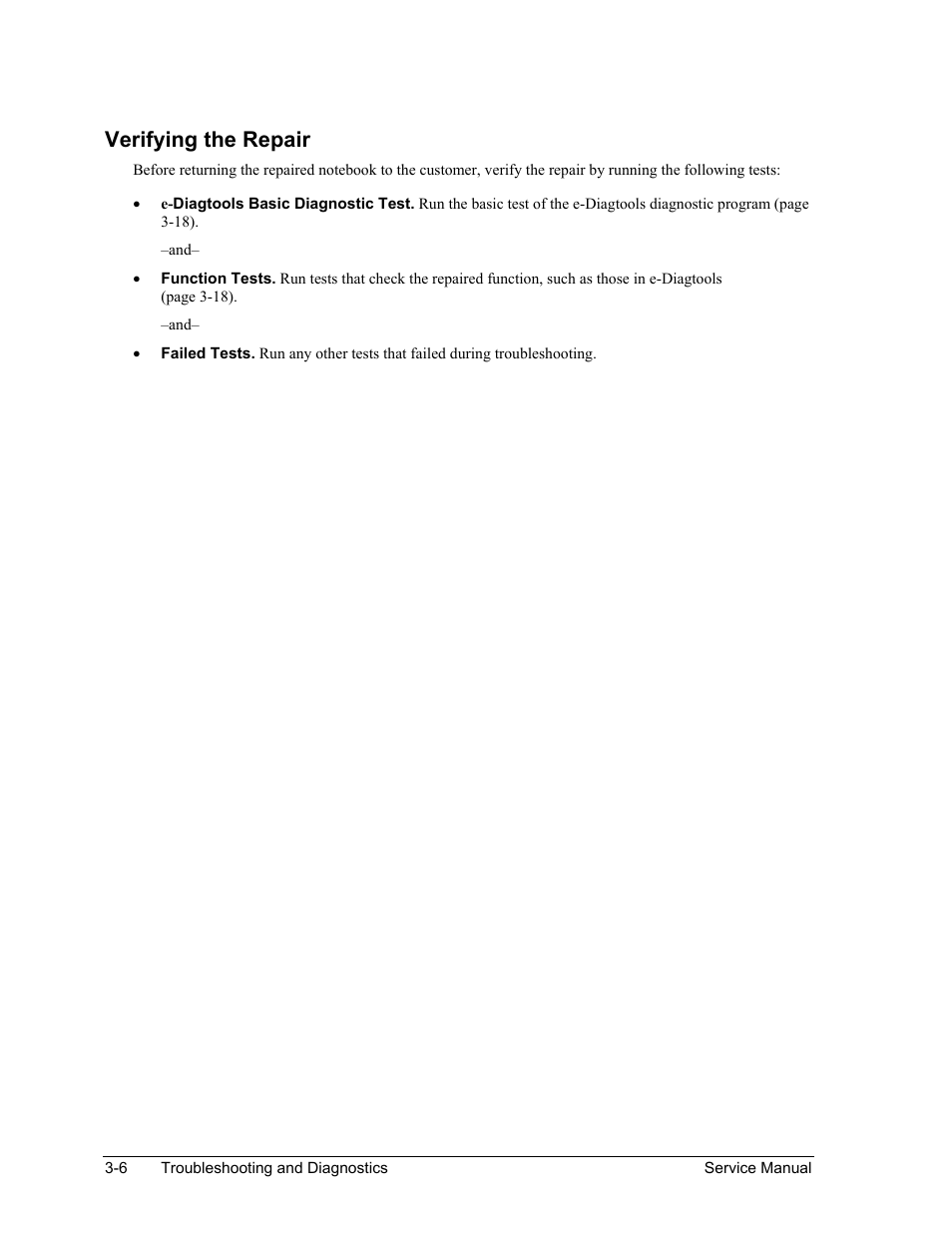 Verify ing the repair | HP PAVILION NX9005 User Manual | Page 103 / 153
