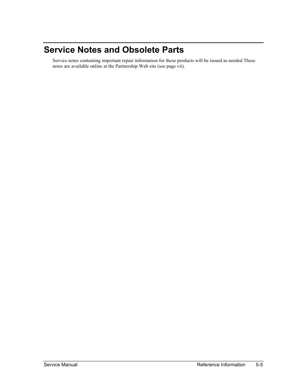 Service notes and obsolete parts | HP PAVILION NX9005 User Manual | Page 153 / 153