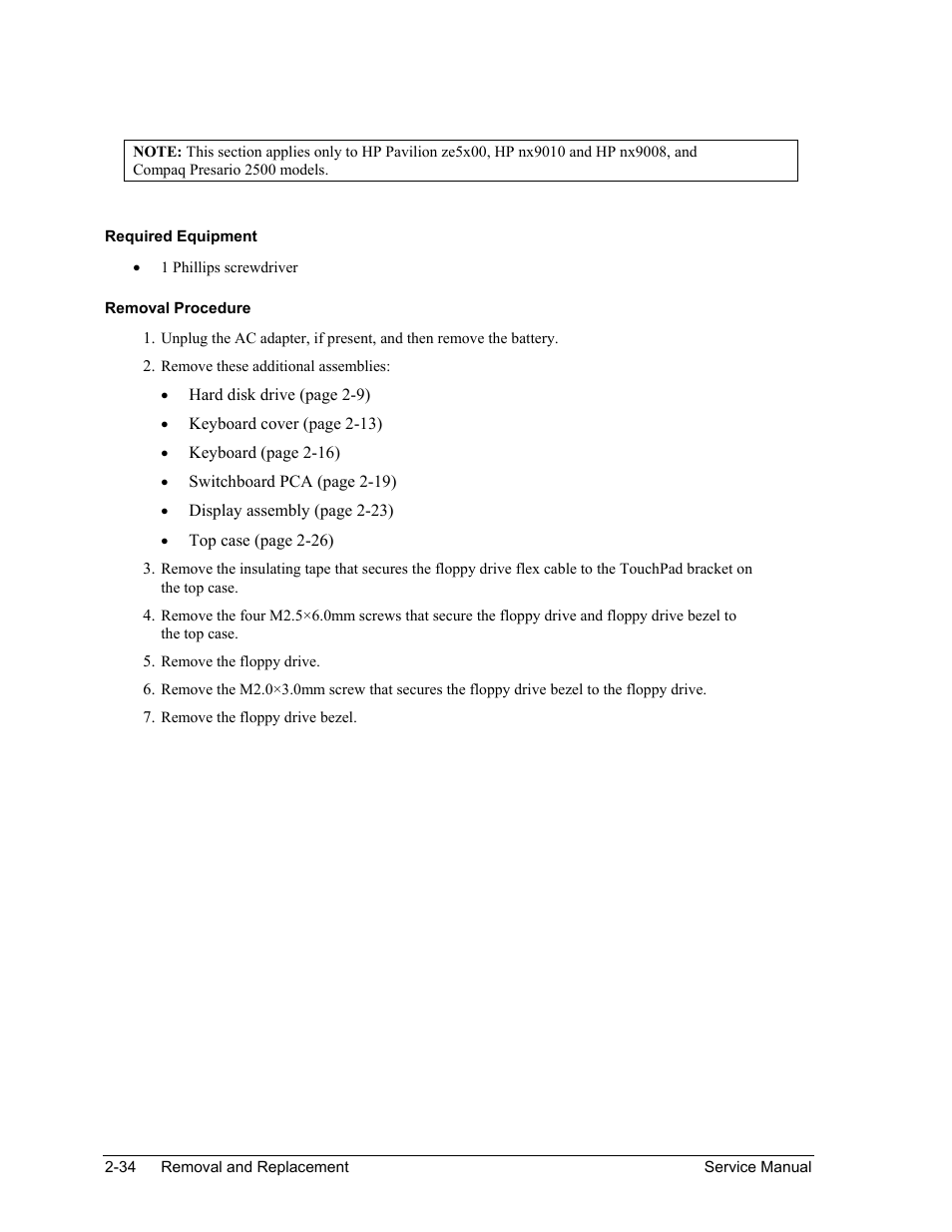 HP PAVILION NX9005 User Manual | Page 67 / 153