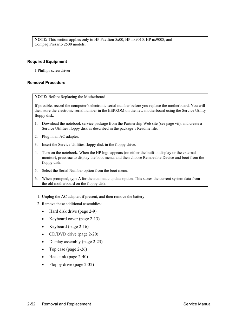 HP PAVILION NX9005 User Manual | Page 85 / 153