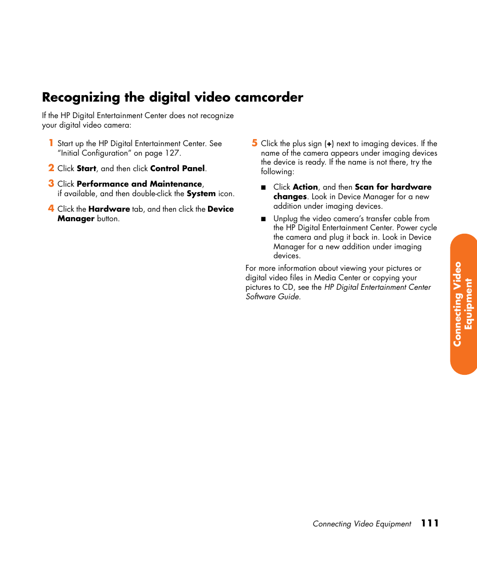 Recognizing the digital video camcorder | HP 2307890A User Manual | Page 117 / 194