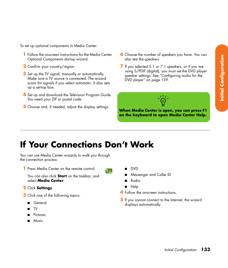 If your connections don’t work | HP 2307890A User Manual | Page 139 / 194