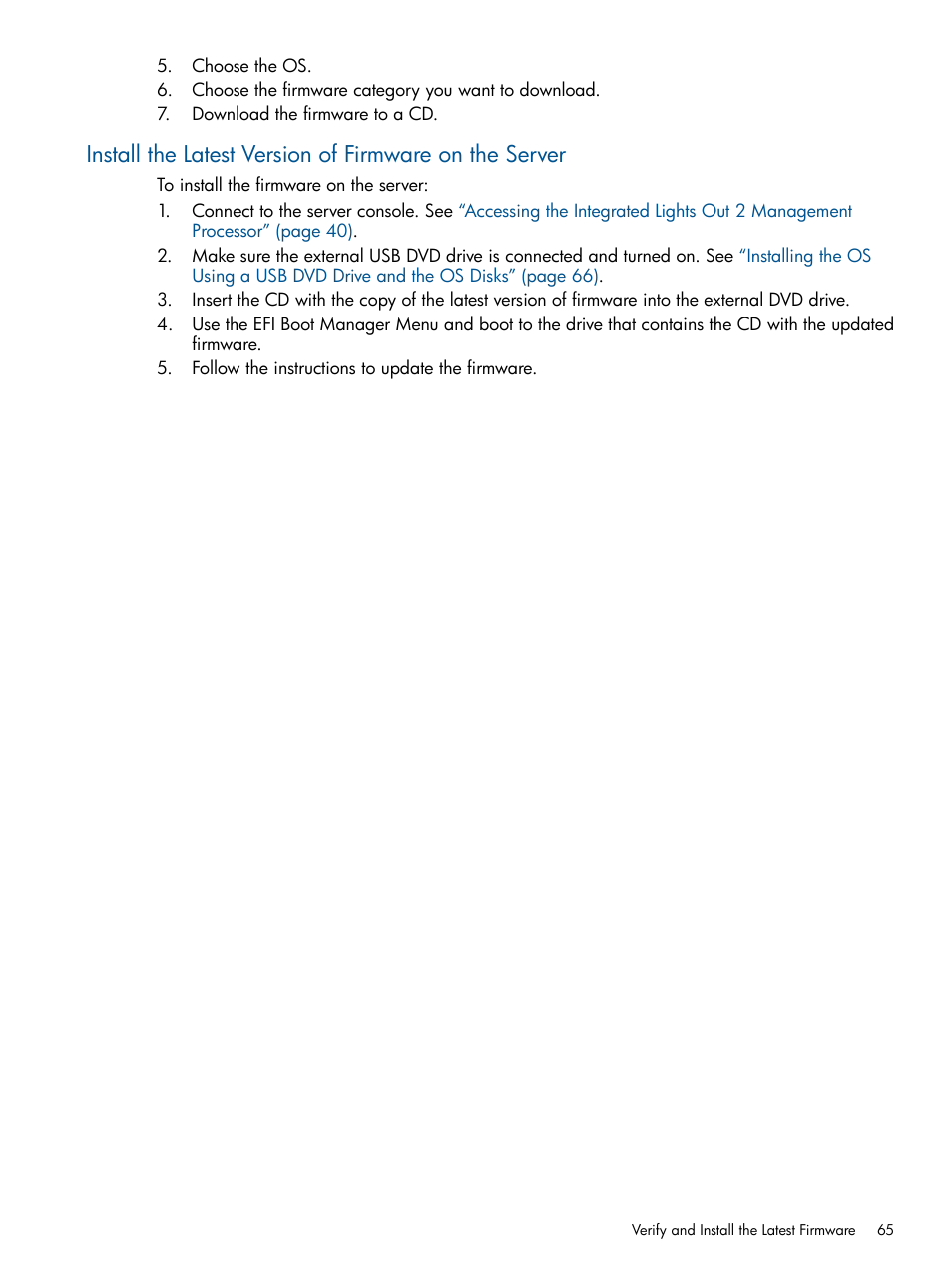 HP BL860C User Manual | Page 65 / 184