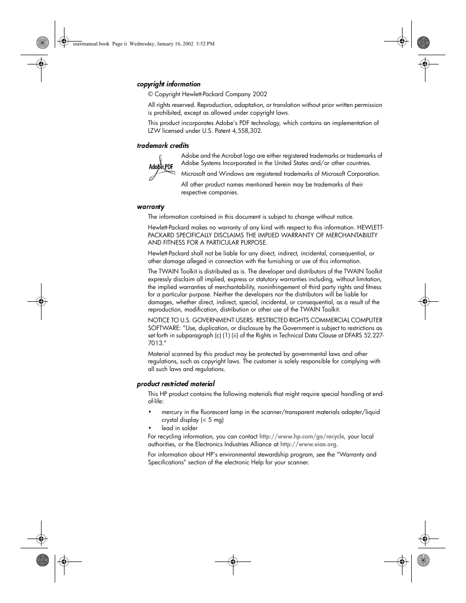 HP 2300c Series User Manual | Page 4 / 26