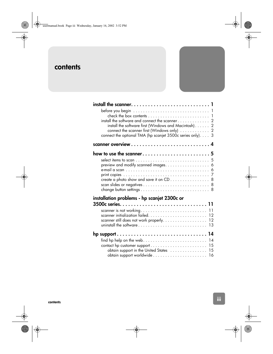 HP 2300c Series User Manual | Page 5 / 26