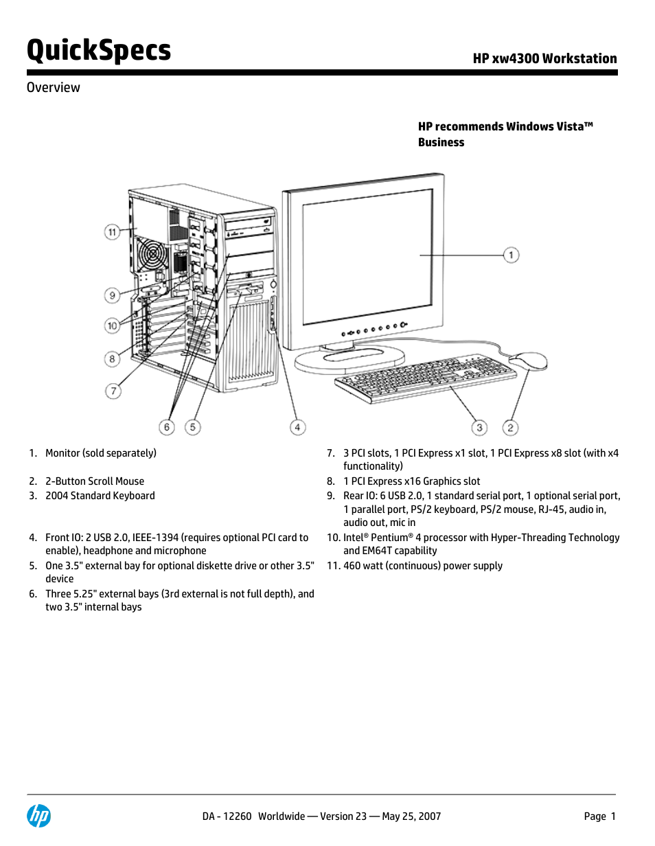 HP XW4300 User Manual | 90 pages