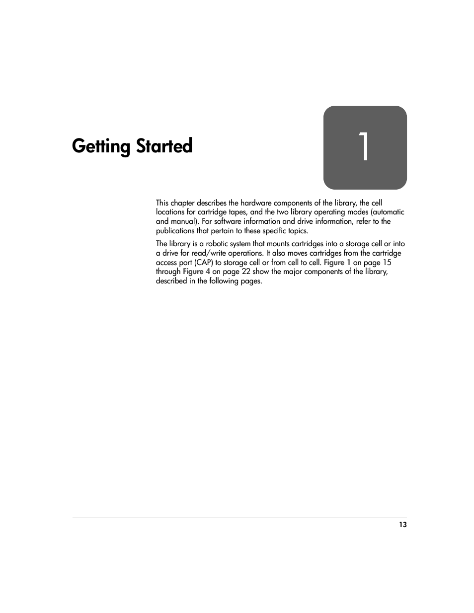 Getting started, Chapter 1, Getting started 13 | HP 20/700 User Manual | Page 14 / 219