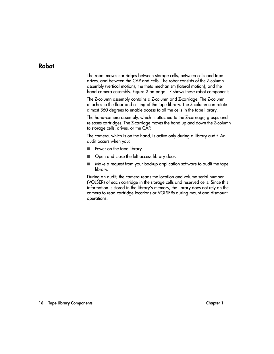 Robot, Robot 16 | HP 20/700 User Manual | Page 17 / 219