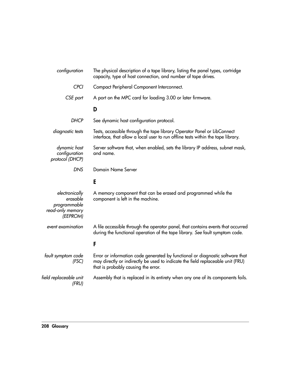 HP 20/700 User Manual | Page 209 / 219