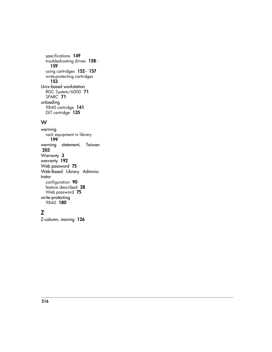 HP 20/700 User Manual | Page 217 / 219