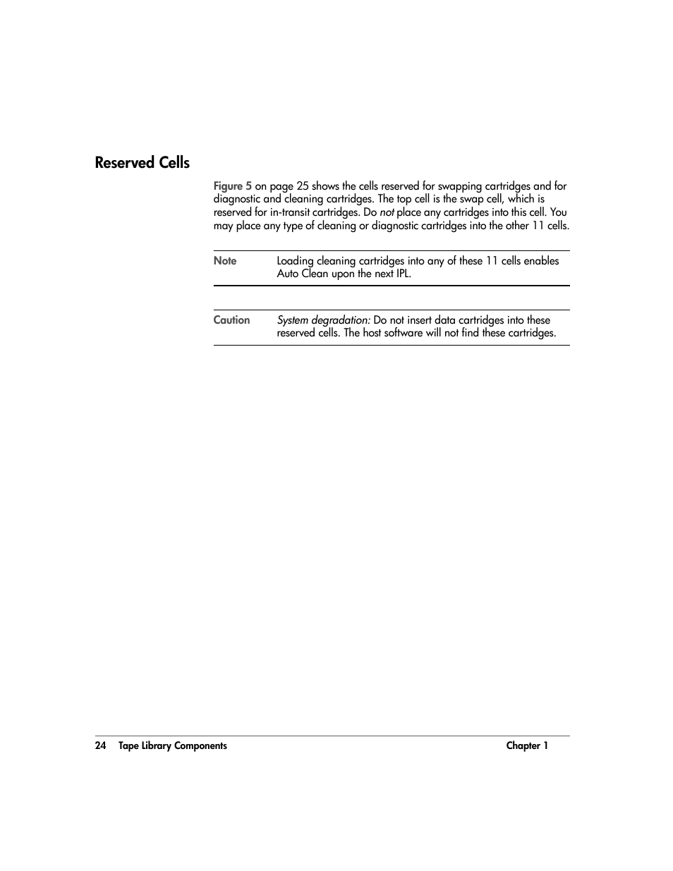 Reserved cells, Reserved cells 24 | HP 20/700 User Manual | Page 25 / 219