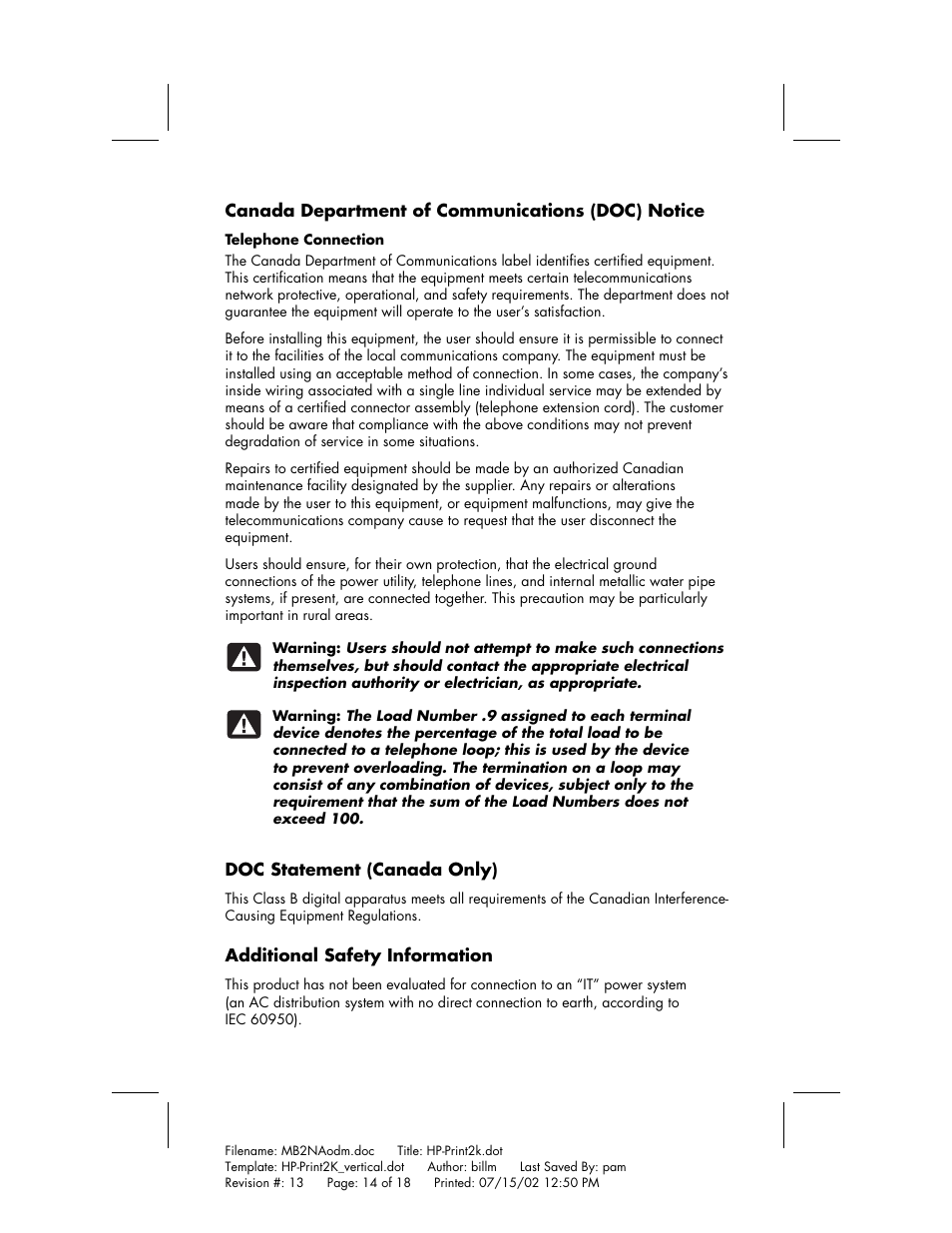 HP Home PC User Manual | Page 14 / 18