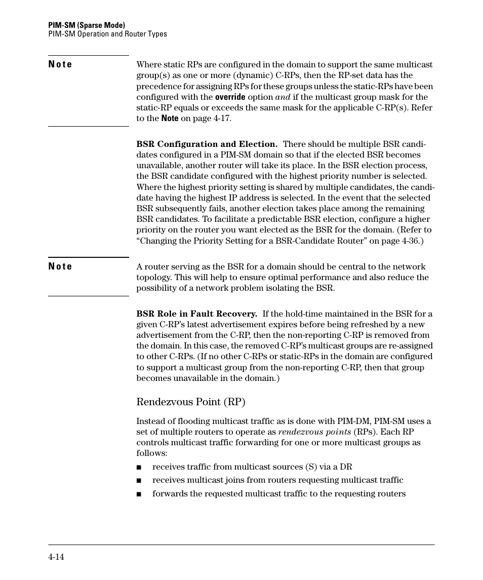 Rendezvous point (rp) -14, Rendezvous point (rp) | HP 3500YL User Manual | Page 118 / 394