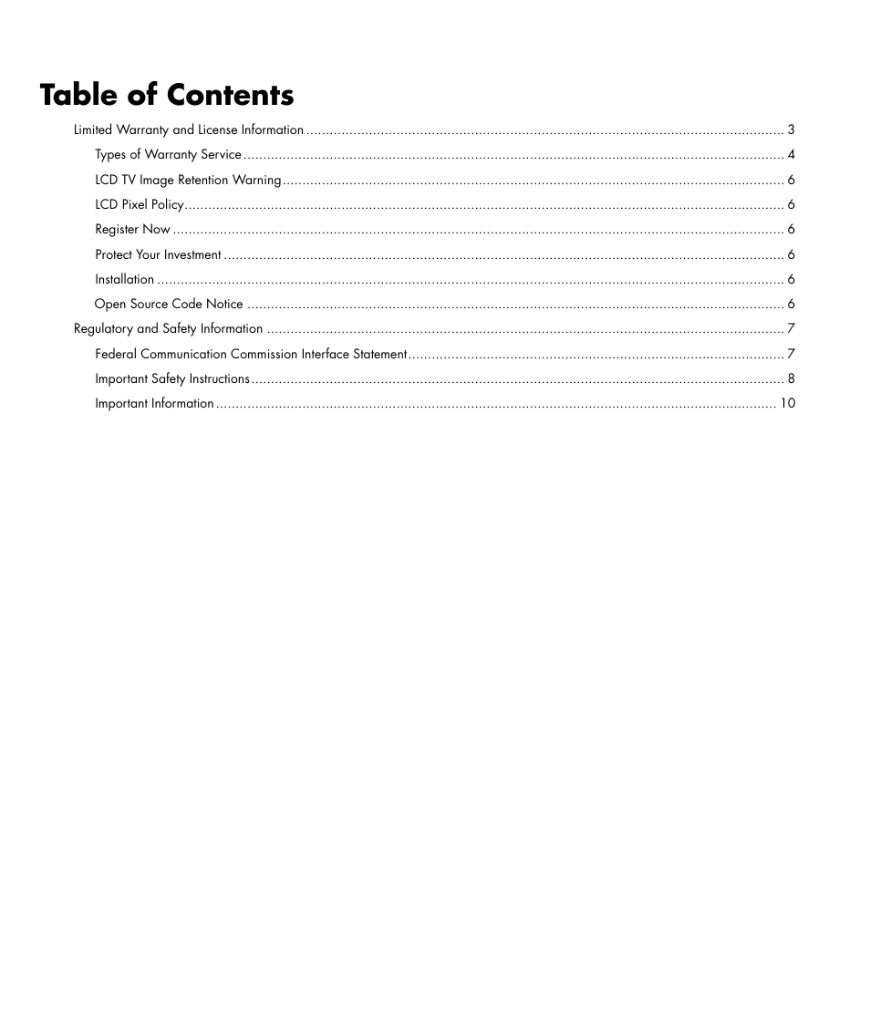 HP MediaSmart SL4782N User Manual | Page 2 / 36