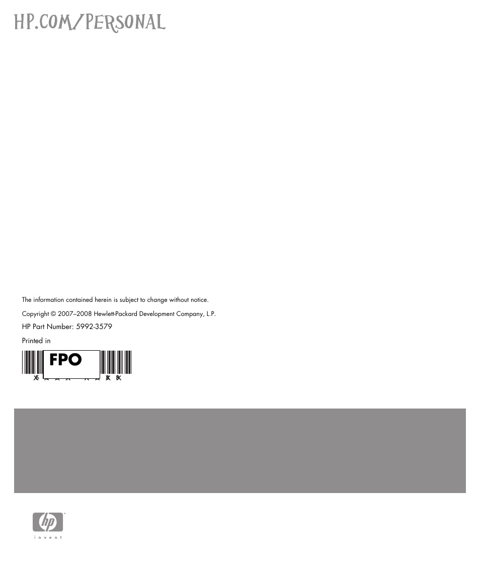 HP MediaSmart SL4782N User Manual | Page 36 / 36