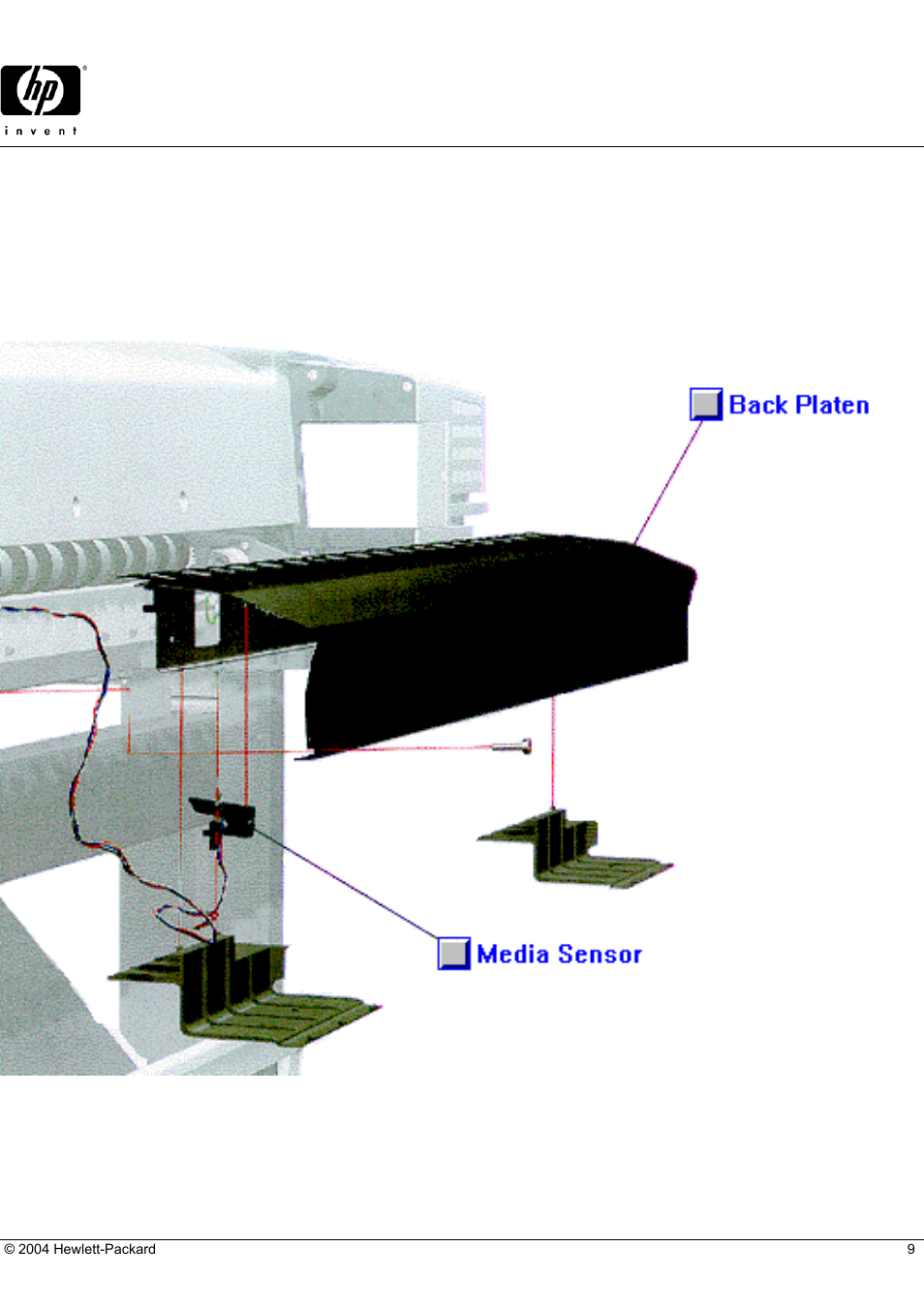 Hp parts reference guide | HP DesignJet 500 User Manual | Page 9 / 16