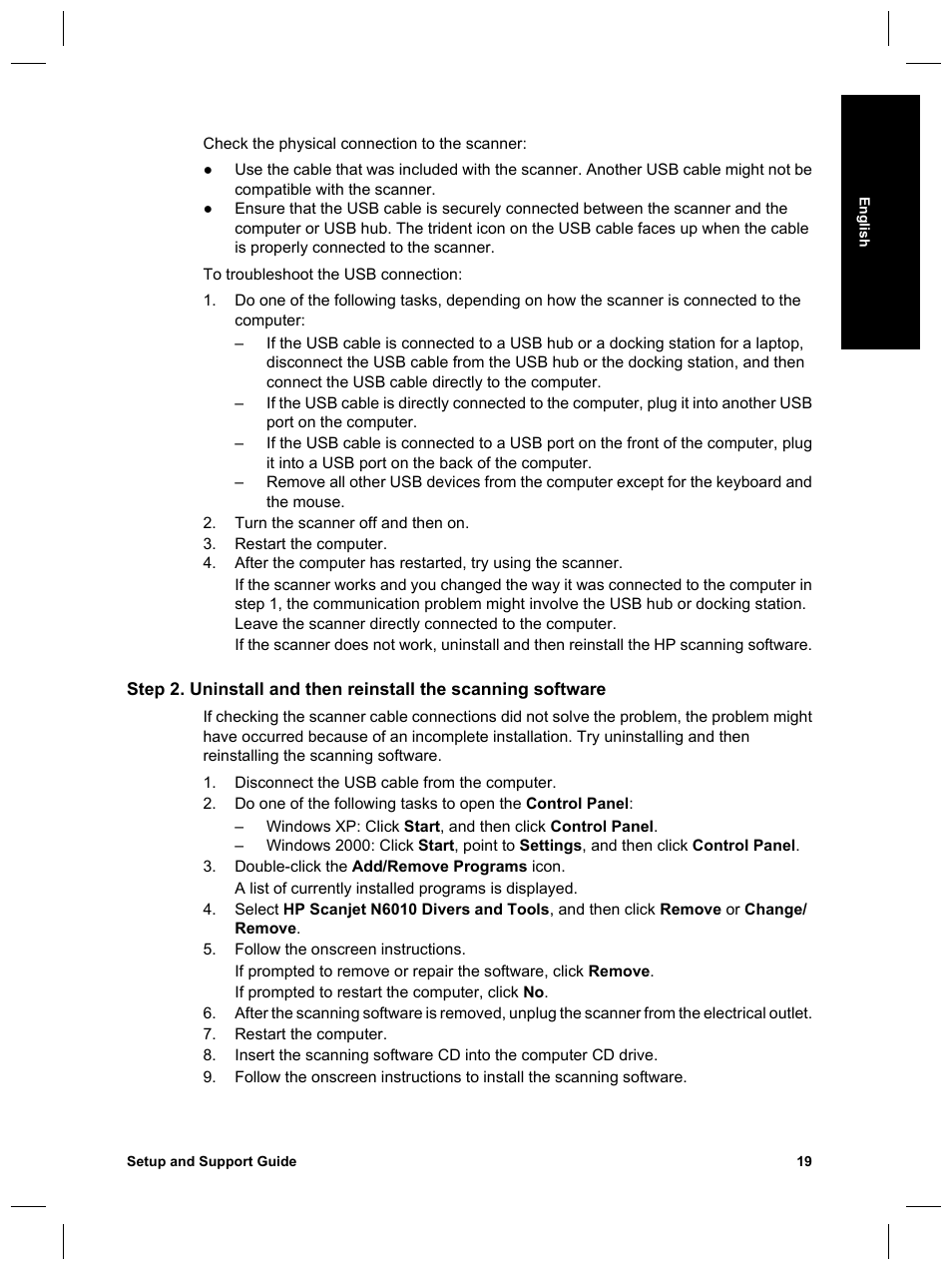 HP Scanjet N6010 User Manual | Page 21 / 116