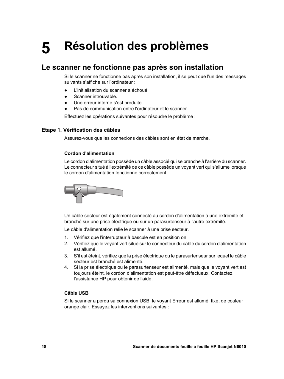 Résolution des problèmes | HP Scanjet N6010 User Manual | Page 48 / 116