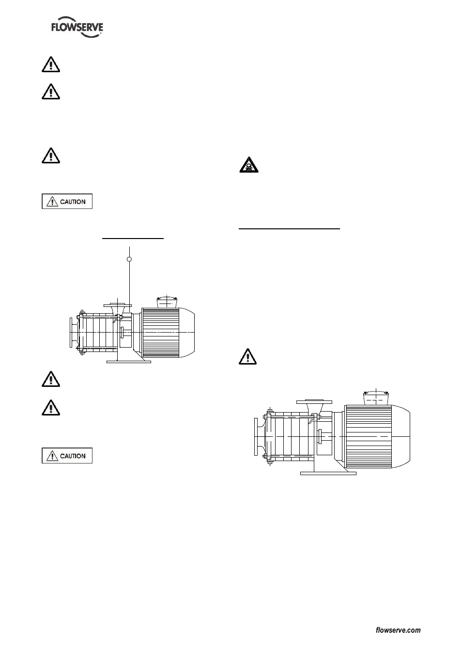 3 lifting, 4 storage, 5 recycling and end of product life | 3 pump description, 1 description and restrictions of use | HP FM Centrifugal Pump PCN=71576526 User Manual | Page 11 / 32