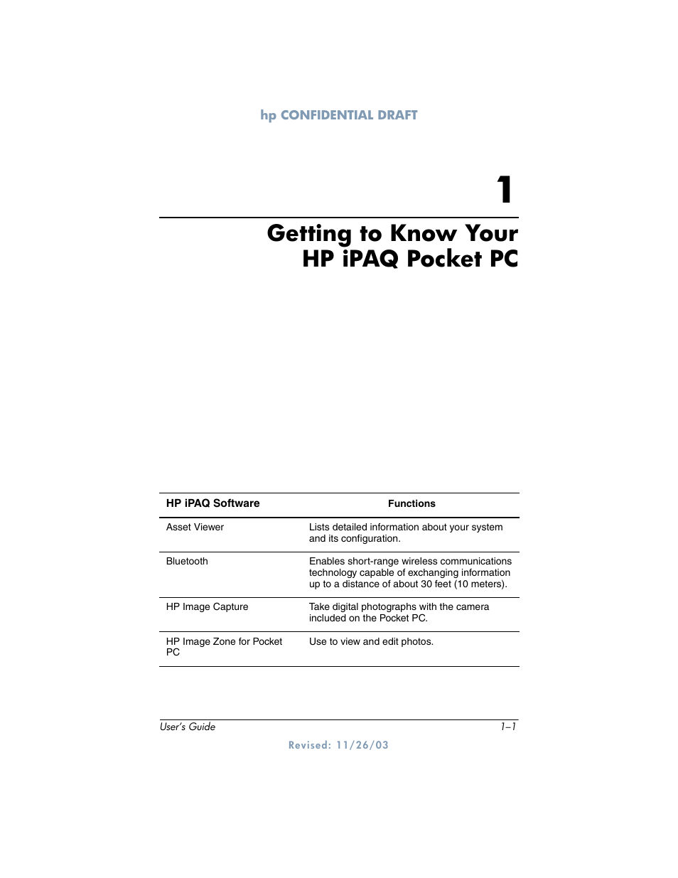 Getting to know your hp ipaq pocket pc | HP h6300 User Manual | Page 11 / 190