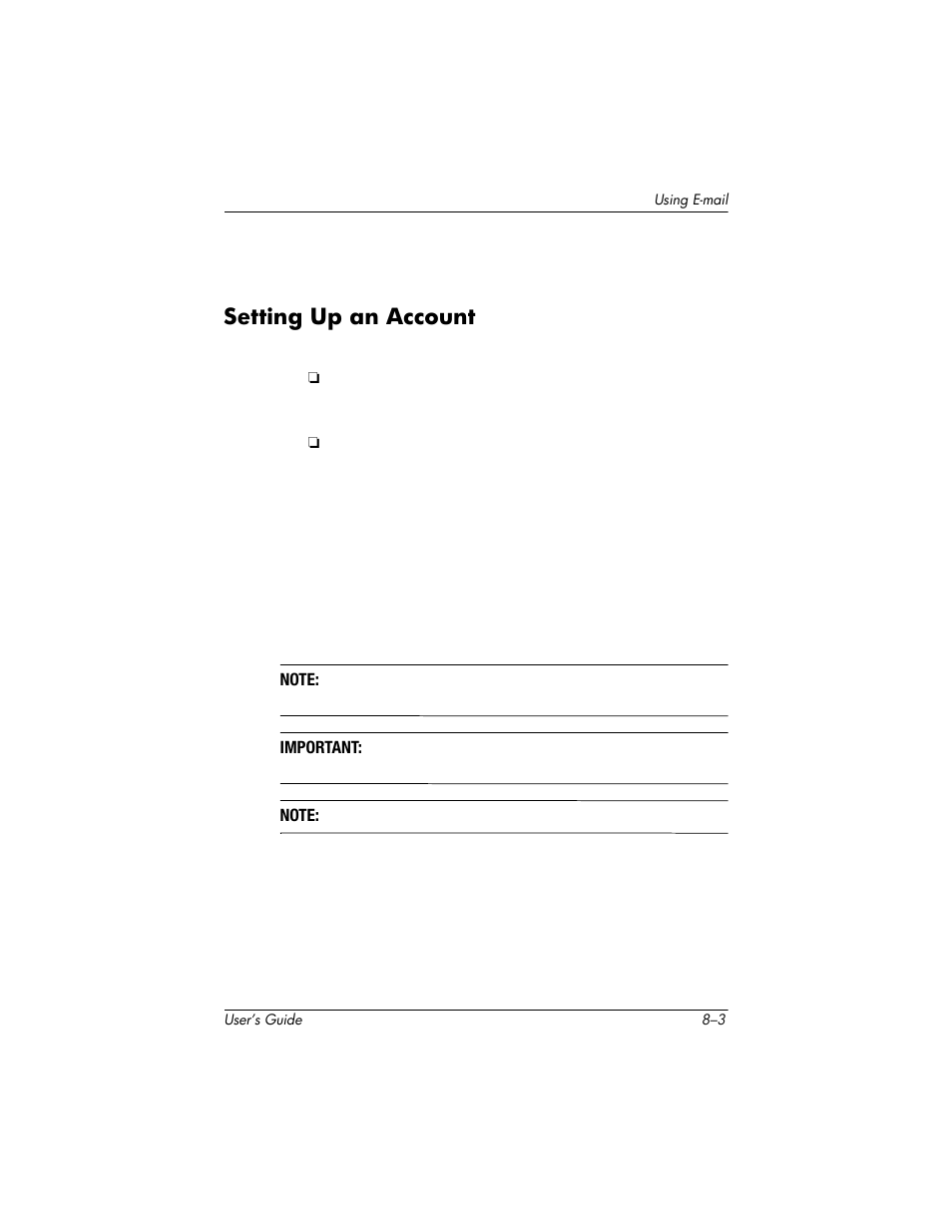 Setting up an account | HP h6300 User Manual | Page 111 / 190