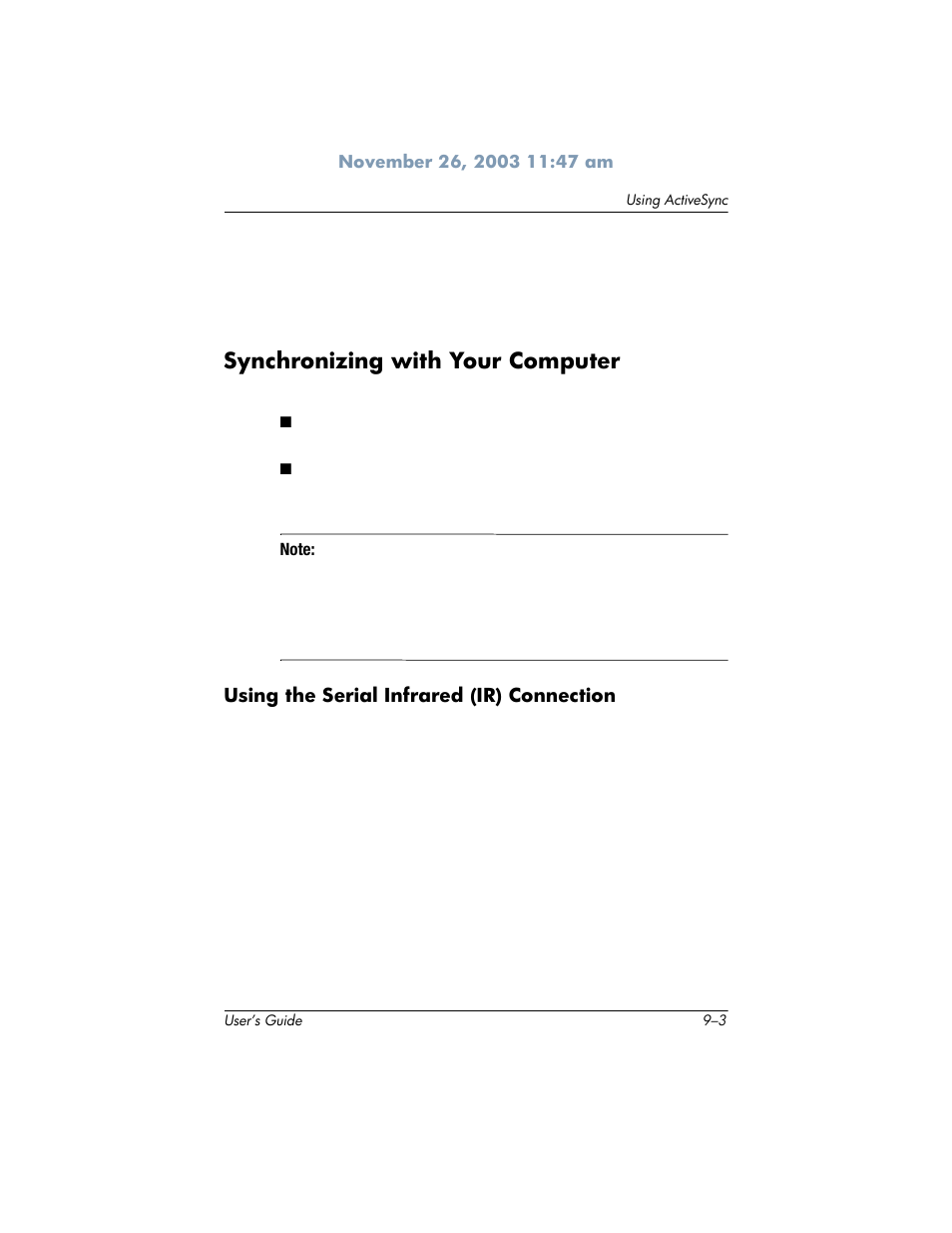 Synchronizing with your computer | HP h6300 User Manual | Page 115 / 190