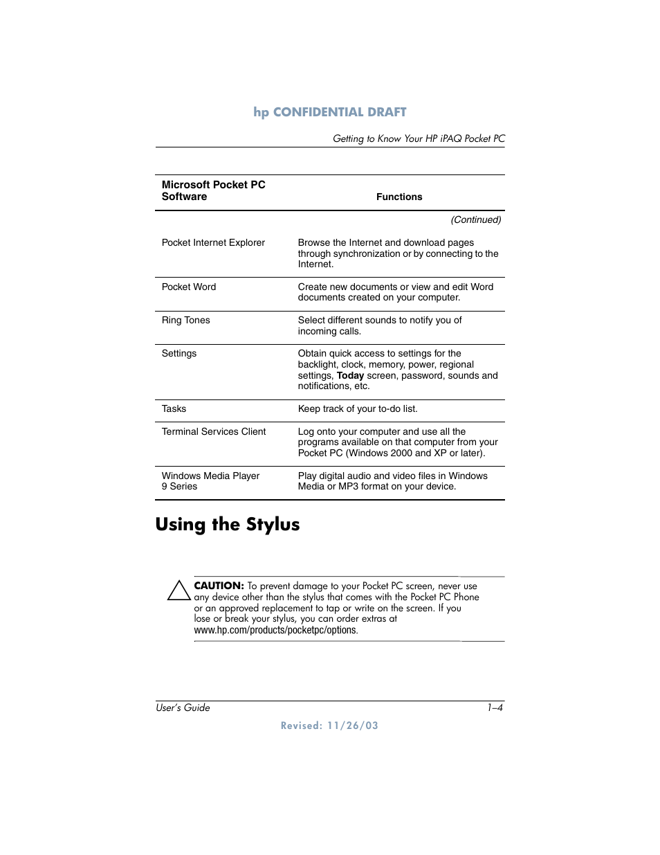Using the stylus | HP h6300 User Manual | Page 14 / 190