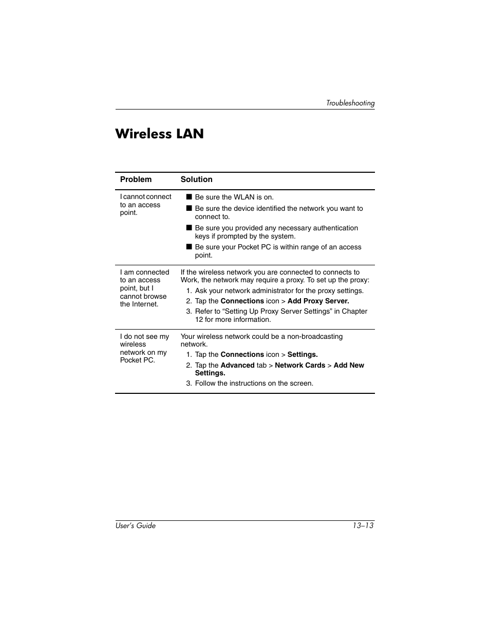 Wireless lan | HP h6300 User Manual | Page 171 / 190