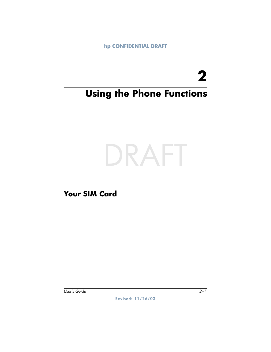 Draft | HP h6300 User Manual | Page 23 / 190