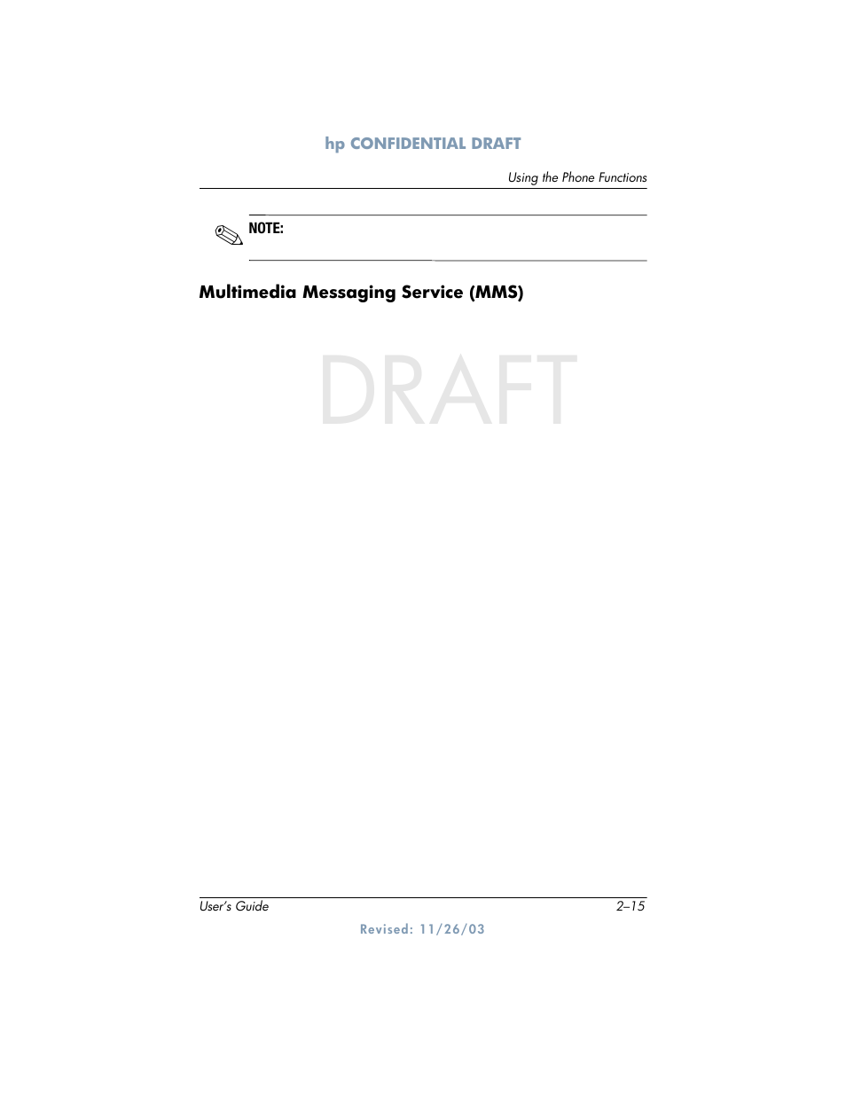 Draft | HP h6300 User Manual | Page 37 / 190