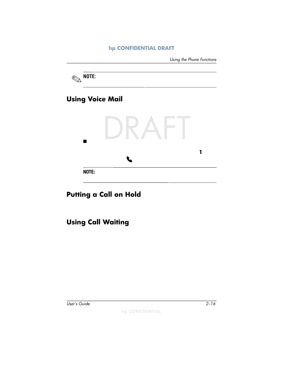Draft | HP h6300 User Manual | Page 38 / 190