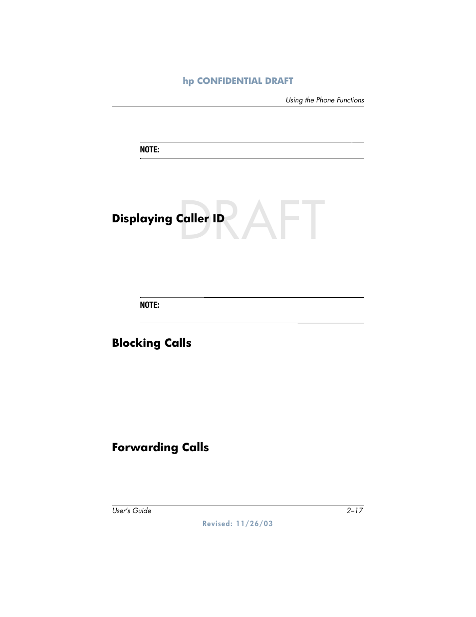 Draft | HP h6300 User Manual | Page 39 / 190