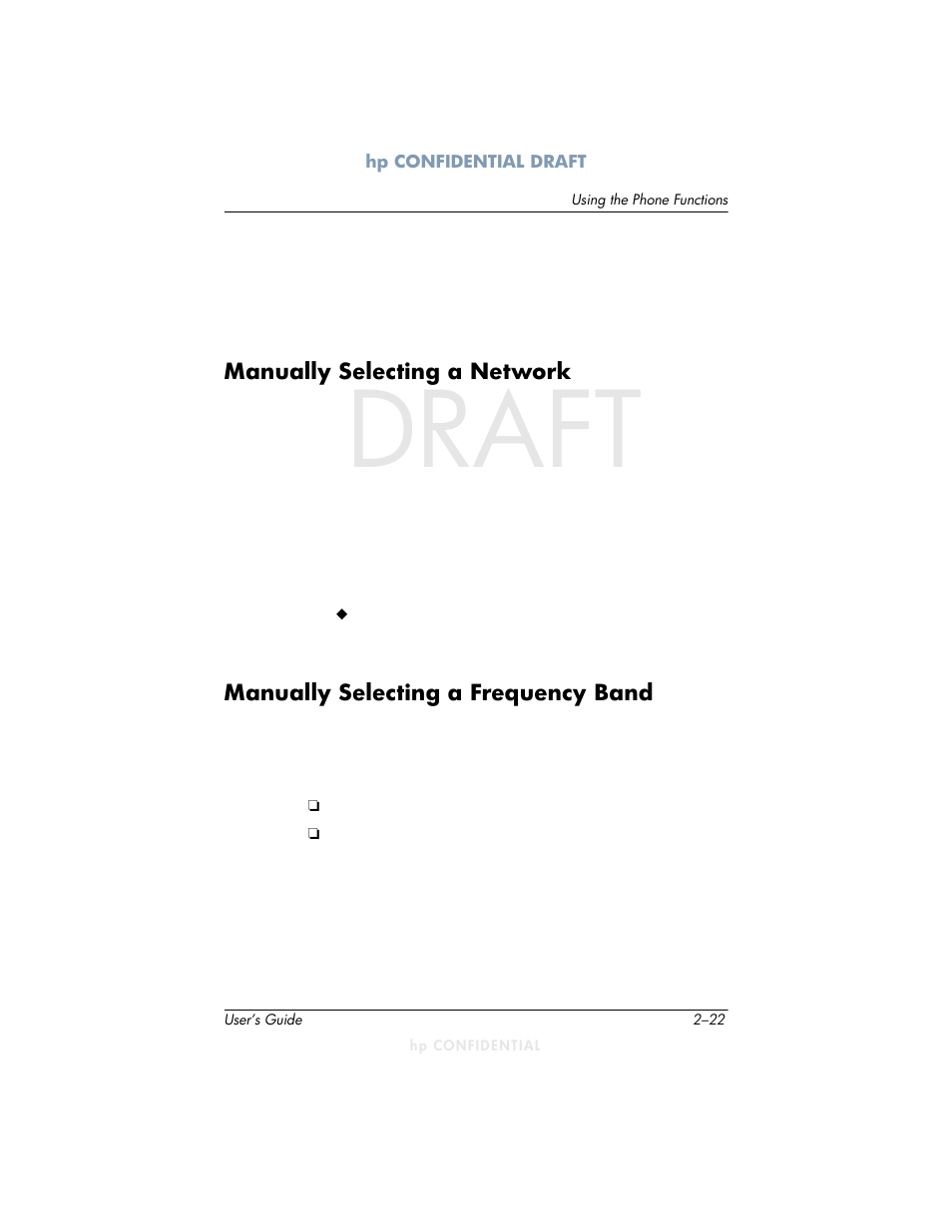 Draft | HP h6300 User Manual | Page 44 / 190