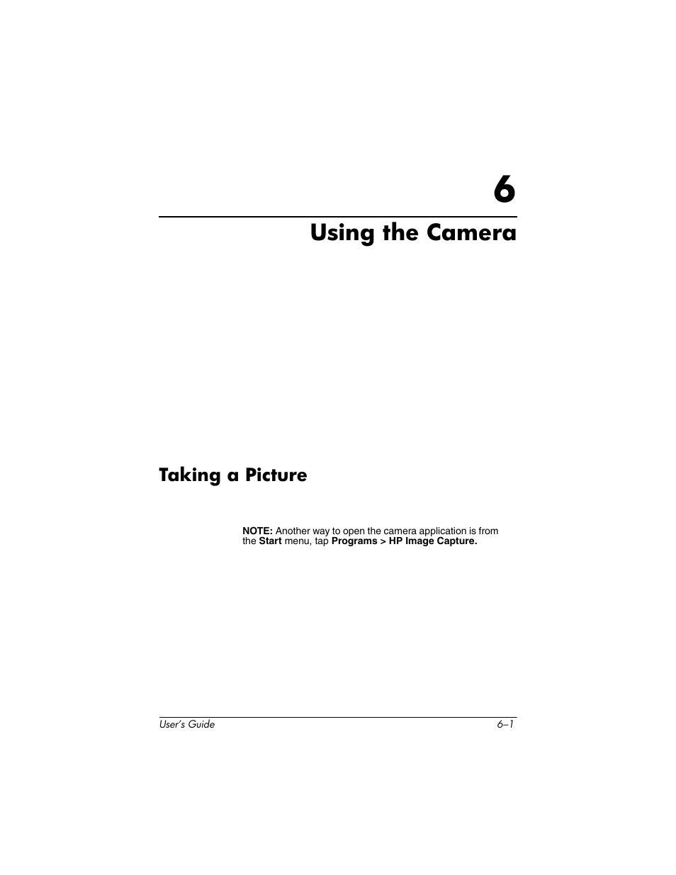 Using the camera, Taking a picture | HP h6300 User Manual | Page 99 / 190